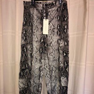 Dance & Marvel Snake Skin Cargo Pants